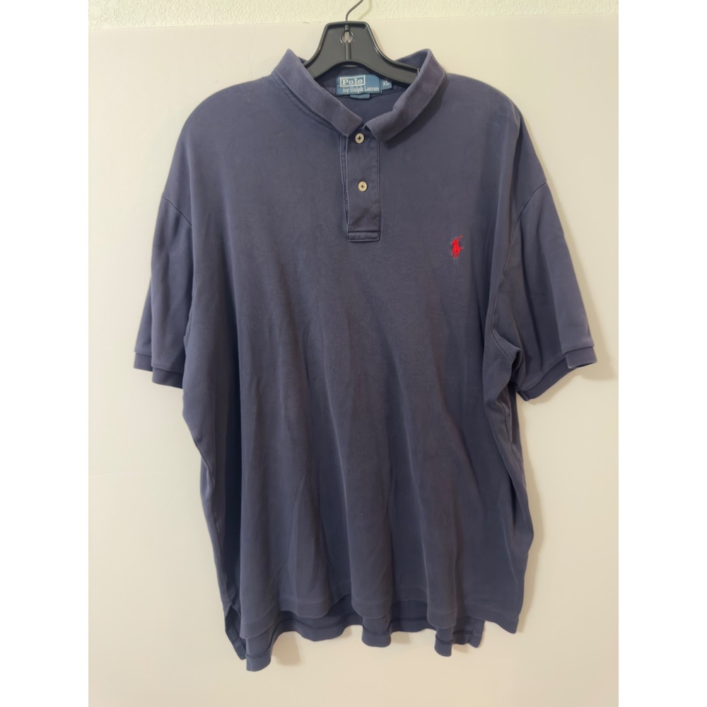 Ralph Lauren Mens XL Navy Blue‎ Short Sleeve Polo Shirt Preppy Old Money Minimal